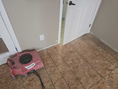 Drying Floor With Air Mover
