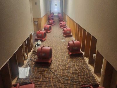 Hallway Water Damage Restoration