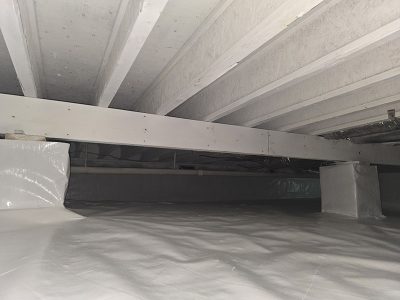Professional Crawlspace Waterproofing Project