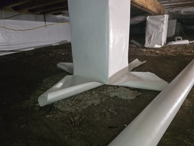Quality Crawlspace Waterproofing Project