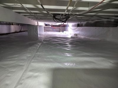 Residential Crawlspace Waterproofing Project
