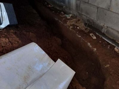 Trusted Crawlspace Waterproofing Project
